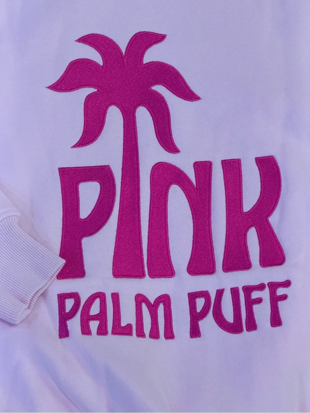 PINK PALM PUFF Classic Puff Hoodie in Pink NEW IN BAG & BOX. Size XXS - Picture 7 of 8